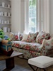 english country, english cottage, ironstone, floral sofa, floral print ...