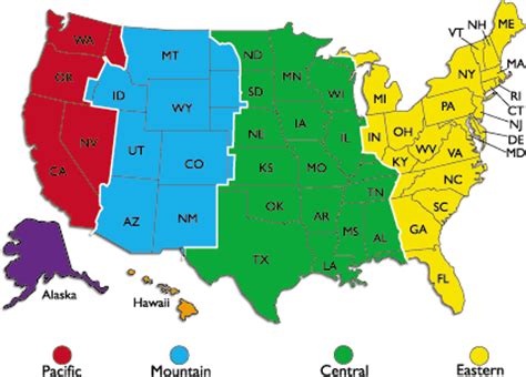 In north america, central standard time (cst) refers to a time which is followed in the central time zone. Time Zones in the United States | Time zone map, Map, Time ...