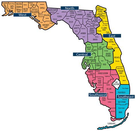 Florida Map Florida Baptist Convention Fbc Map Of Florida