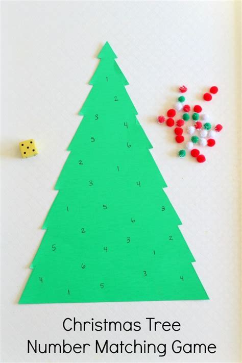 Get your little one into the holiday spirit with these fun crafts and games. Christmas Tree Number Matching Game | Christmas math ...