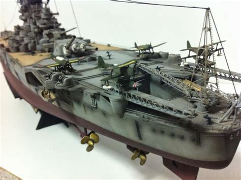 Kitters Scale Models 1350 Battleship Ijn Musashi With Pe Upgrades