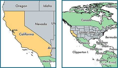 Where Is California State Where Is California Located In The World