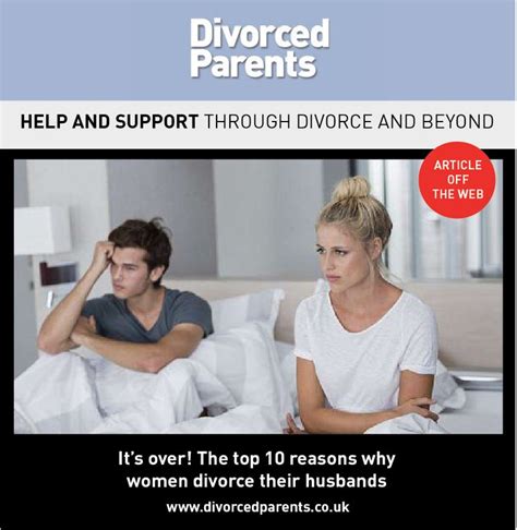 The Top 10 Reasons Why Women Divorce Their Husbands Revealed Divorce