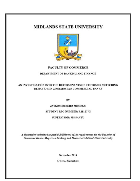 Pdf Dissertation Cover Page Zvikomborero Mhungu
