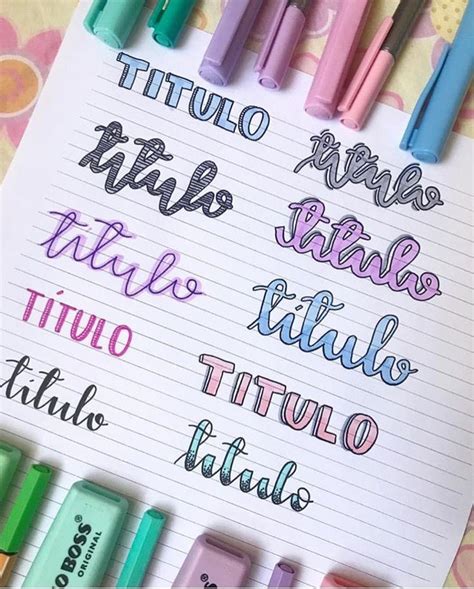 Title Ideas Ideias Para Cadernos Decoração De Caderno Marca Texto