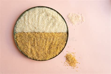 Rice And Turkish Traditional Bulgur Bulghur Big Grains Of Durum Wheat