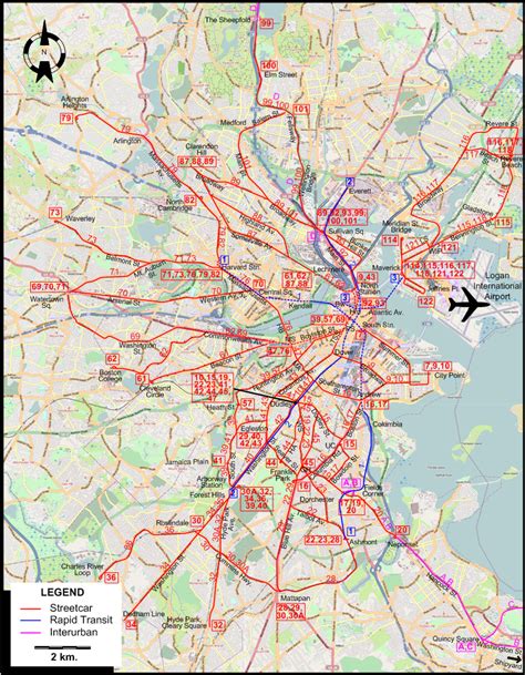 Boston Subway Map Street Overlay