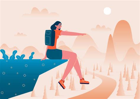 Woman Hiking Pov Illustrations Royalty Free Vector Graphics And Clip Art