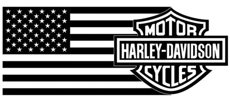 Harley Davidson Flag Vinyl Decal For Motorcyclevehicleother Etsy Uk