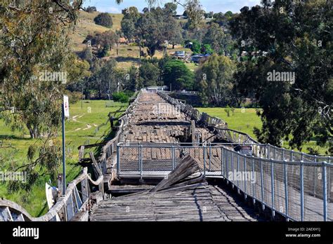 Australia Nsw Historic Prince Alfred Bridge Longest Wooden Bridge In