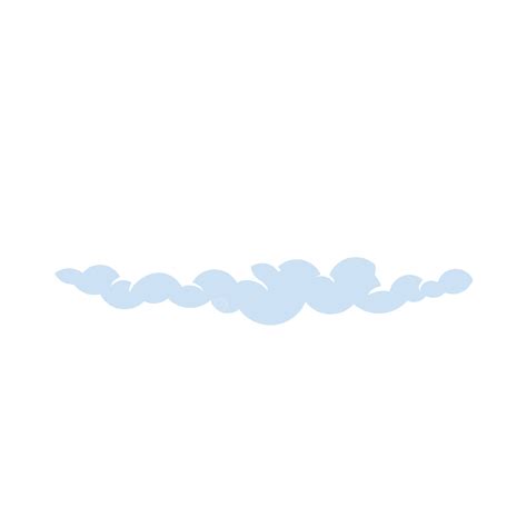 Nube De Dibujos Animados Plana Delgada Alargada Png Nube Dibujos