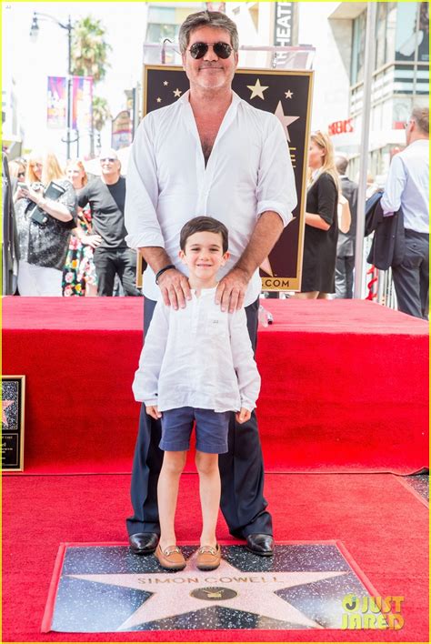 simon cowell brings son eric and girlfriend lauren silverman to hollywood walk of fame ceremony