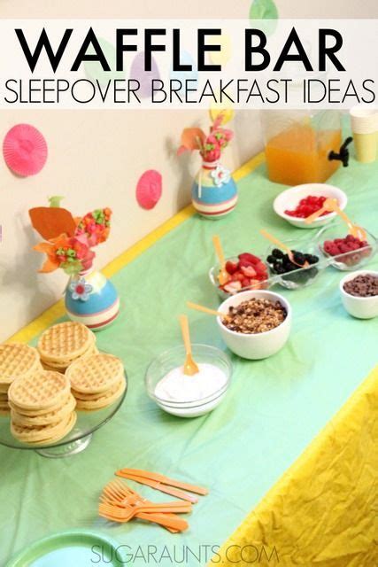 Fold the tortilla and close it lightly. Waffle Bar Sleepover Party Ideas | Sleepover birthday ...