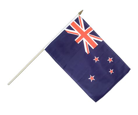 Hand Waving Flag New Zealand - 12x18