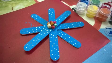 Diy Snowflakes Using Popsicle Stick Ornaments Christmas Crafts For