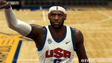 Lebron James Cyberface And Body Model Heat Version By Mosaic Works FOR K Kspecialist K