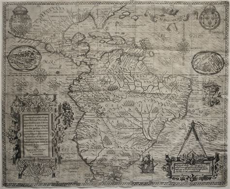 Maps Perhaps Antique Maps Prints And Engravings Americae Pars