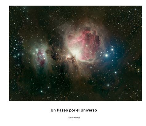 Un Paseo Por El Universo Formato 33x28 Papel Premium By Matias Alonso