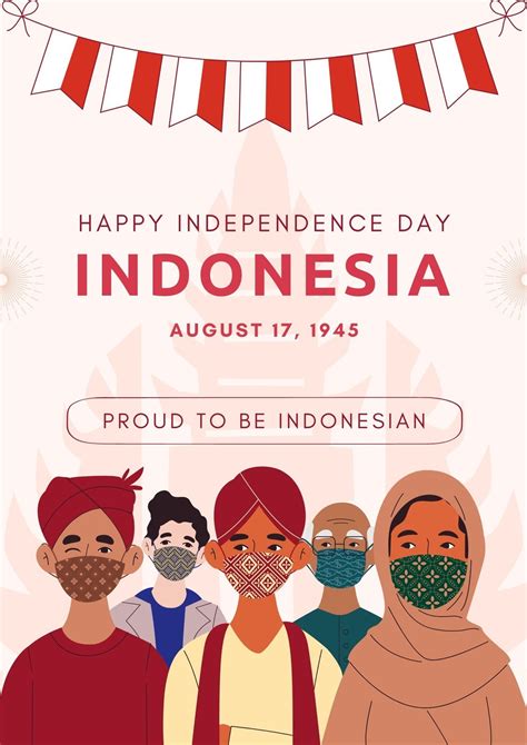 indonesia independence day poster