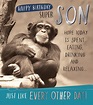 Funny Monkey Son Birthday Card - HAPPY BIRTHDAY SUPER SON - Humorous Card