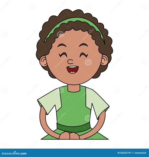Isolated Girl Cartoon Design Stock Vector Illustration Of Preschooler