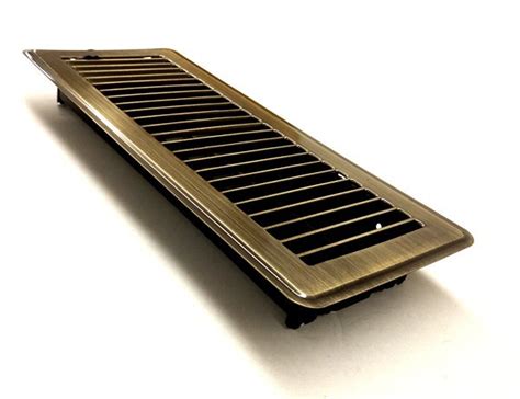 We are a professional #duct cleaner. Antique Brass Louvered Ducted Heating Floor Vent 100x300mm ...