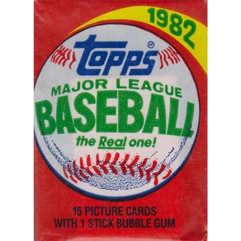 1982 Topps Baseball Wax Pack Steel City Collectibles