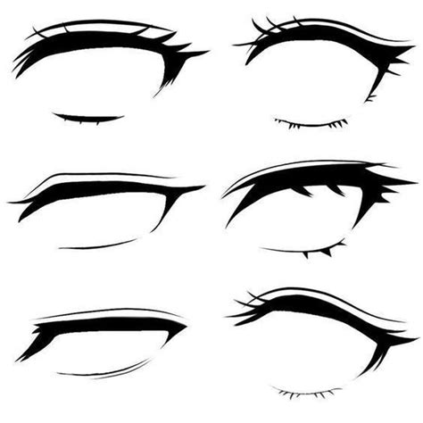 How To Draw Closed Closing Squinted Anime Eyes Artofit