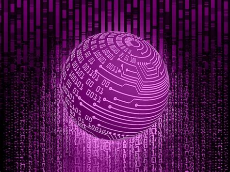 Premium Vector Purple World Cyber Circuit Future Technology Concept