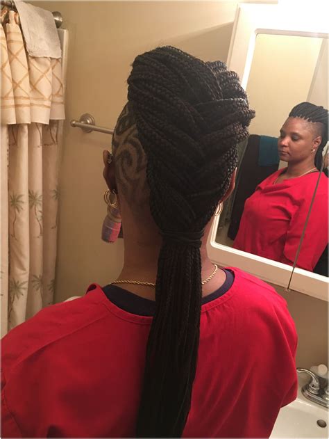 Pin By Kat Info On Braids Braids With Shaved Sides Box Braids Shaved