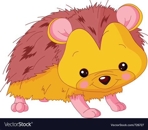 Cartoon Hedgehog Royalty Free Vector Image Vectorstock