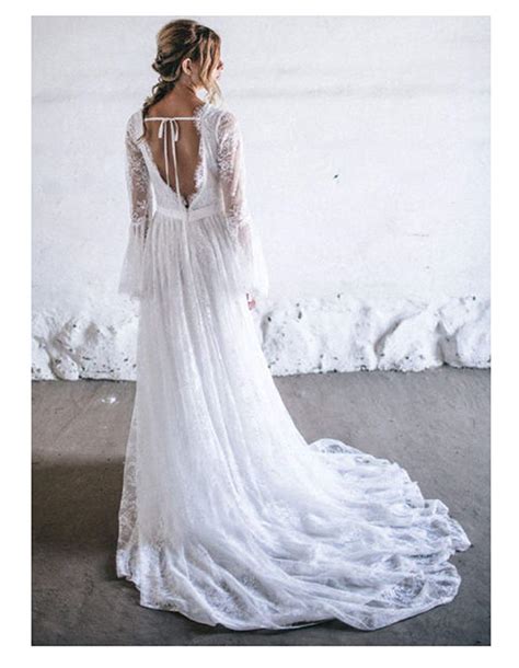 Lace Bohemian Wedding Dress OFF Concordehotels Com Tr