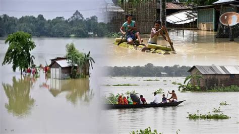 Over 34189 People In 11 Districts Affected By Assam Floods Northeast
