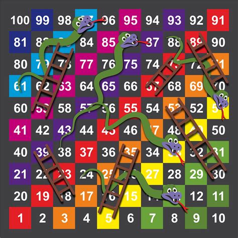 1 100 Snakes And Ladders 2 Creative Preformed Markings