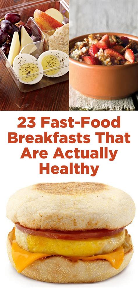 20 Ideas For Healthy Breakfast Fast Food Best Recipes Ideas And