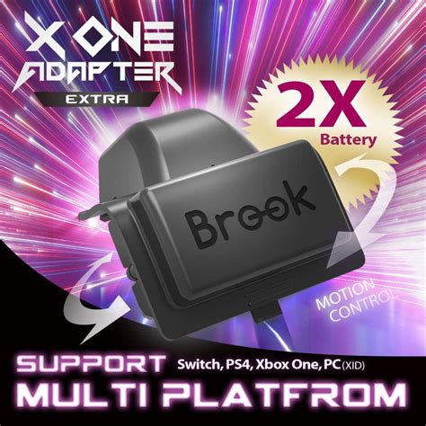 Brook X One Wireless Controller Adapter Battery Xbox One Ps4 Switch Pc