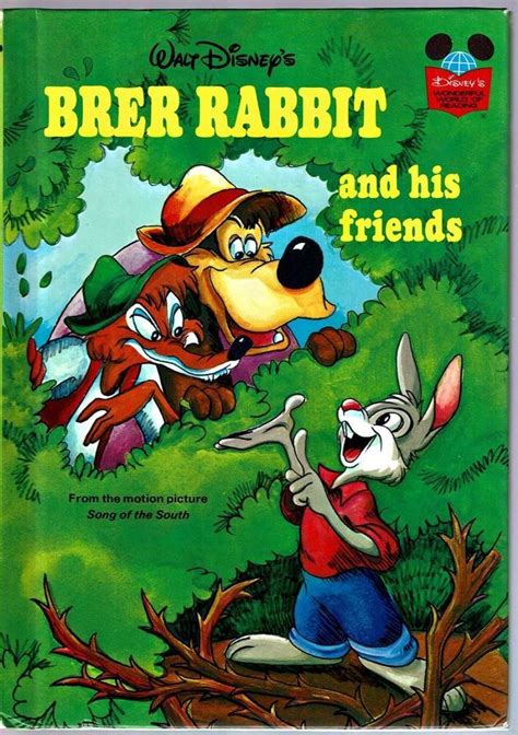 Disneys Wonderful World Of Reading Book ~ Brer Rabbit And His Friends