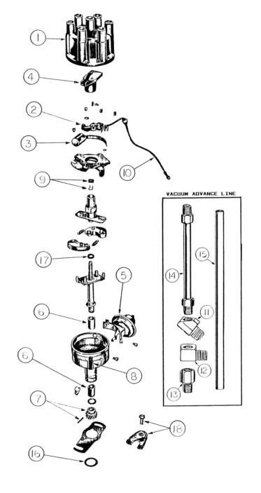 Distributor Parts 6 Cylinder