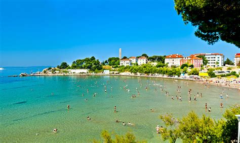 bacvice beach during summer in the city of split croatia magasinet reiselyst