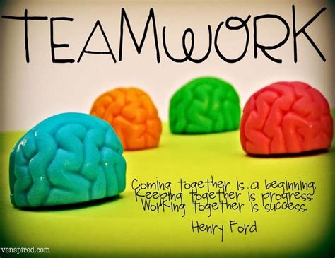 Progress, and working together is success. 57+ Best Teamwork Quotes & Sayings