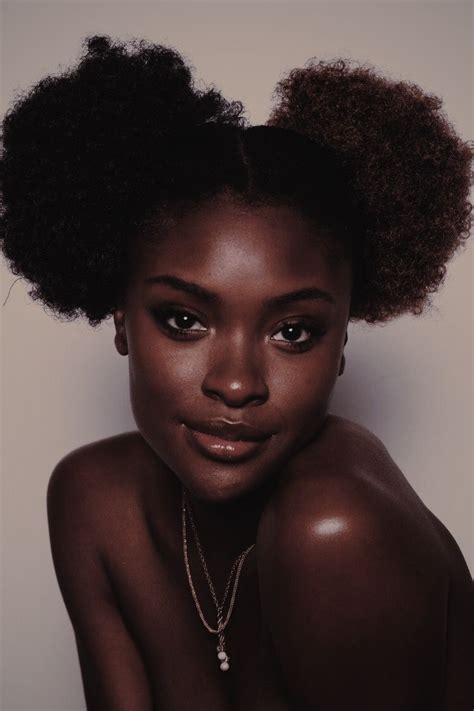 Pin By Jay Shaft On Natural Hair Beauties Dark Skin Models Black