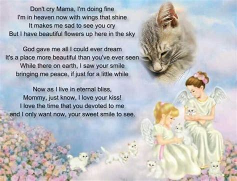 Cat Memorial 5 X 7 Poem A Nice Tribute For The Cat Lover Who Has
