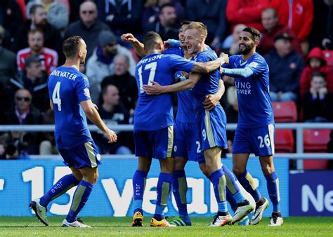 Leicester City Winning Team Leicester S Historic 9 0 Win Against
