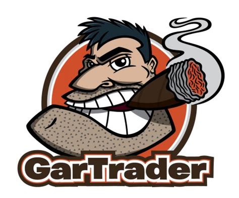Man Smoking Cigar Cartoon Character Logo Illustration Coghill Cartooning