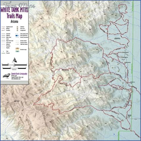 White Mountains Hiking Map