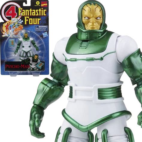 Fantastic Four Retro Marvel Legends Psycho Man 6 Inch Action Figure