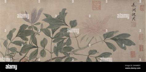 Flowers Of The Four Seasons Shen Zhou Chinese Flowers Of The Four