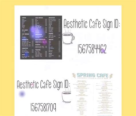 Bloxburg Cafe Menu Codes How To Make Your Own Decalmenu And Logo In