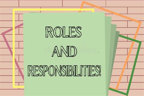 Roles And Responsibilities Icon Isolated On White Background Stock
