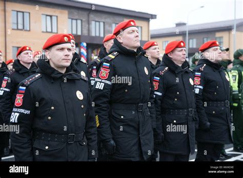 Vladikavkaz Russia 1st Dec 2017 Russian Military Police Officers